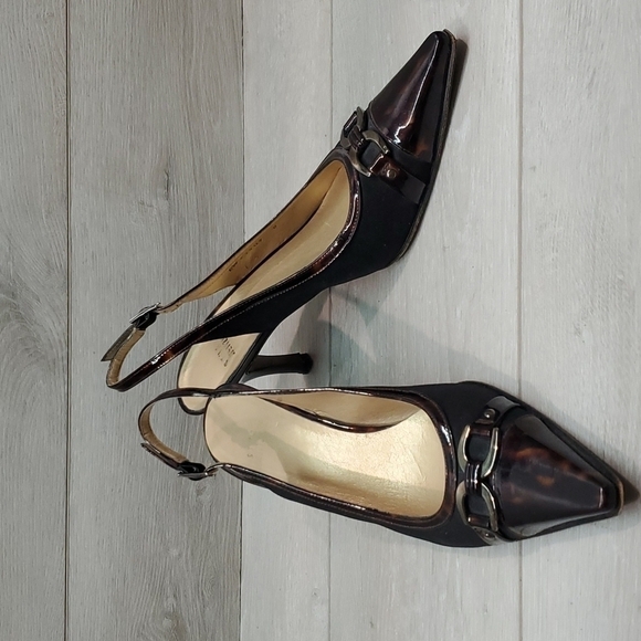 Stuart Weitzman Womens Leather Luxury Dress Heels shoes sz 8M - Picture 1 of 12